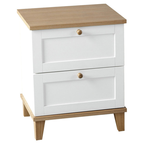 Black and deals white bedside drawers